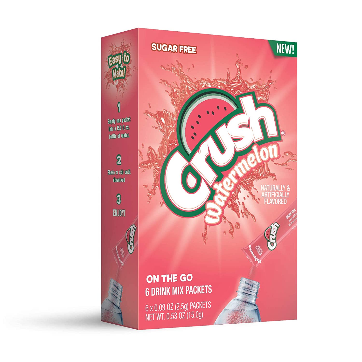 Orange Crush- Powder Drink Mix - Sugar Free & Delicious, Makes 72 flavored water beverages - Image 2